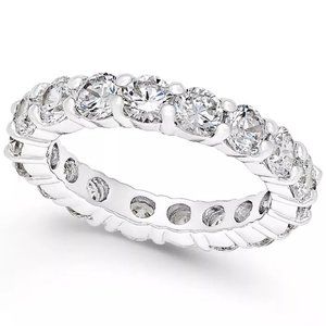 New Charter Club sz 6 sparkling crystal ring.